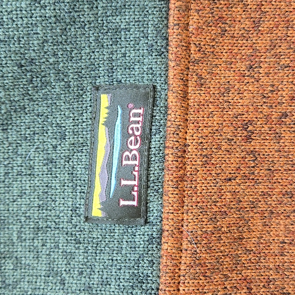 L.L. Bean Mens Sweater Pullover Fleece Colorblock Dize XXL 2X TALL - Picture 8 of 12